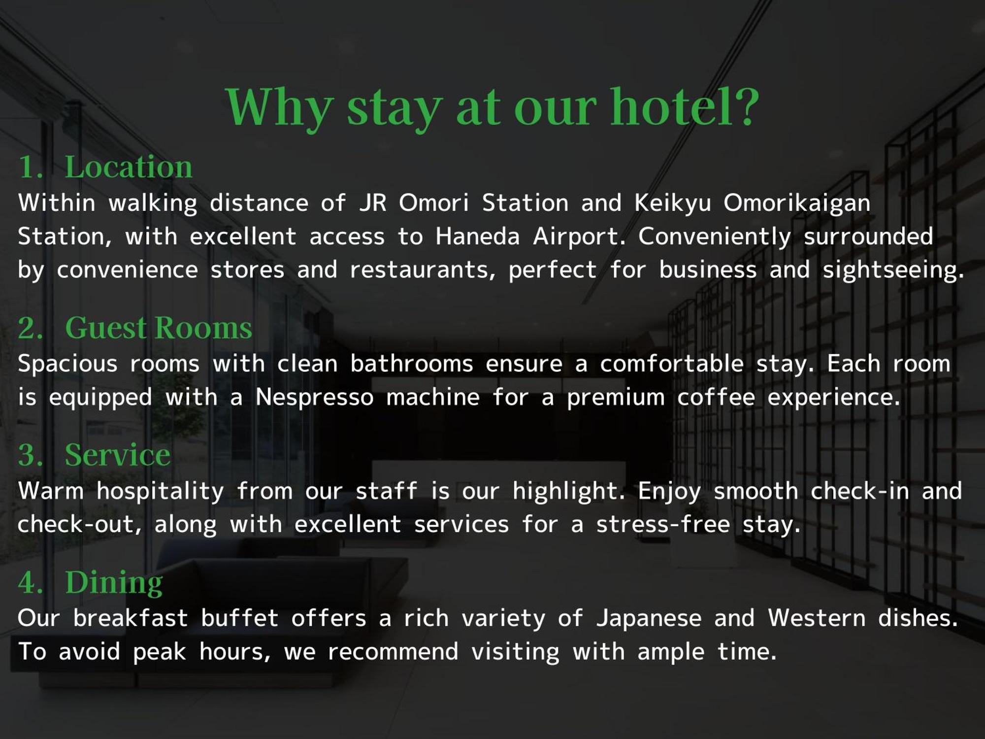 Tmark City Hotel Tokyo Omori Exteriör bild
